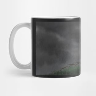 girl in a field (storm) Mug